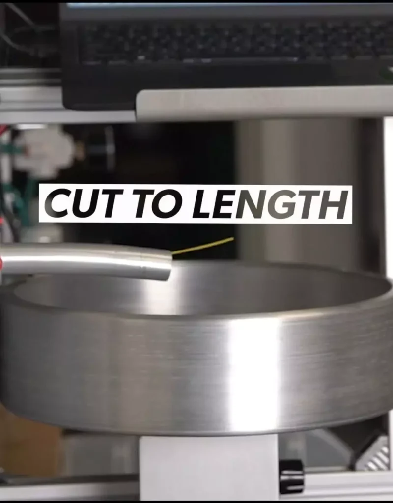 Custom electrical wire being cut to length by YourSpec.com